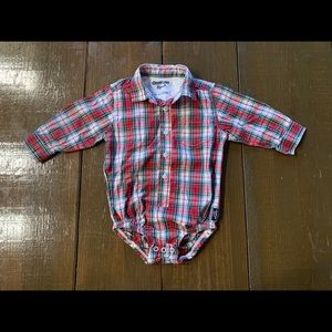 Christmas Collared Onesie